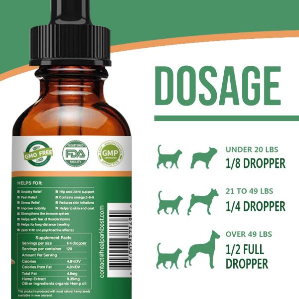 BUY HEALPARK HEMP OIL | PETS - 1500MG - Image 3