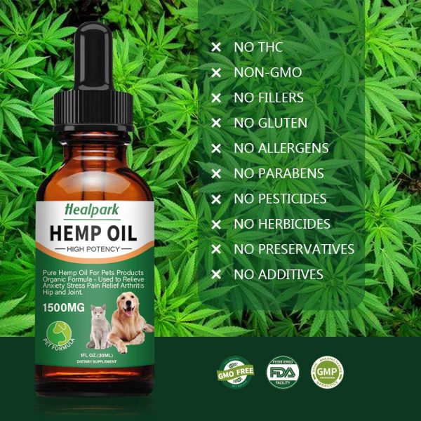 BUY HEALPARK HEMP OIL | PETS - 1500MG - Image 2